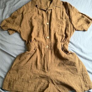 Zara Tan Textured Top